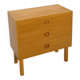 Commode en placage avec poignées rondes de Suède