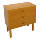 Commode en placage avec poignées rondes de Suède