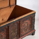 Ancienne malle peinte à la main datée de 1847 #22