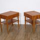 Pair of vintage Scandinavian teak bedside tables 1960