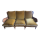Louis XV style 3-seater sofa with cane armrests
