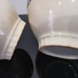 SET OF 2 EARTHENWARE BOWLS TERRE DE FER