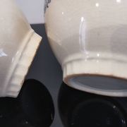 SET OF 2 EARTHENWARE BOWLS TERRE DE FER