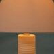 Bohemian table lamp from the 60s/70s, with textured natural tones.