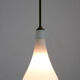 Vintage opaline milk glass pendant lamp