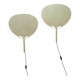 Pair of wall sconces Uchiwa III by Ingo Maurer for M Design, 1970s