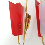 Paire d'appliques 1950 vintage rockabilly