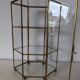 Vitrine pour miniatures, armoire en verre et laiton
