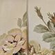 Napoleon III floral toad sofa with boudoir spirit and sliced backrest.