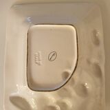 Raspberry pattern barbotine dish signed Chaumette