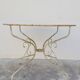 Round Wrought Iron Garden Table 1900s