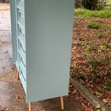 Wardrobe chest of drawers vintage compass feet 1950