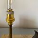 Lampe ancienne veilleuse chat en bronze abat jour pagode socle en marbre
