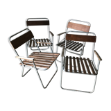 Set of 4 vintage camping chairs