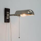 Rare Functionalist Wall Lamp with Rotating Shade, 1920s