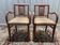 Paire de fauteuils bridge en tissu rayé terracotta