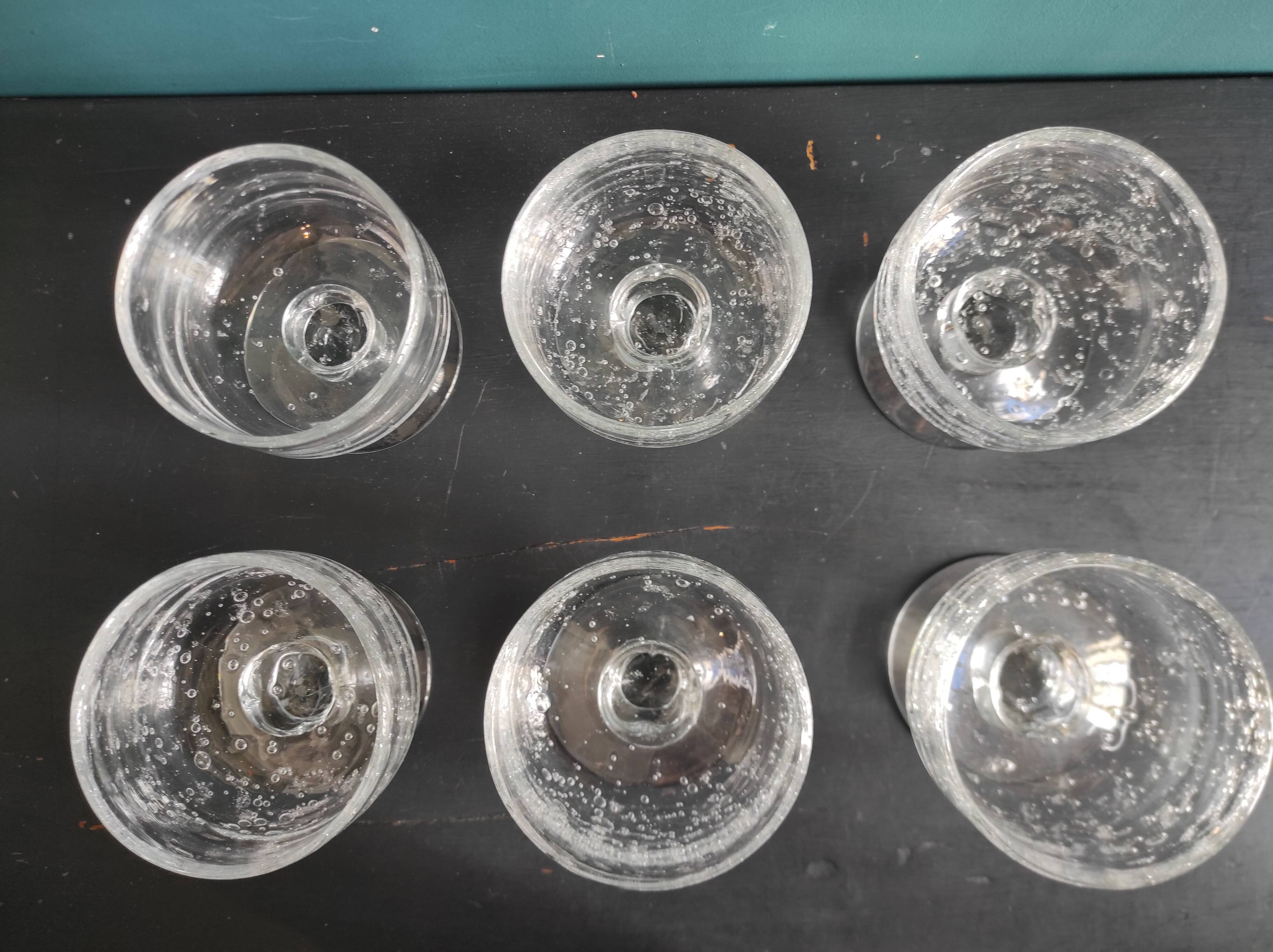 Vintage French set of 6 cups from Biot