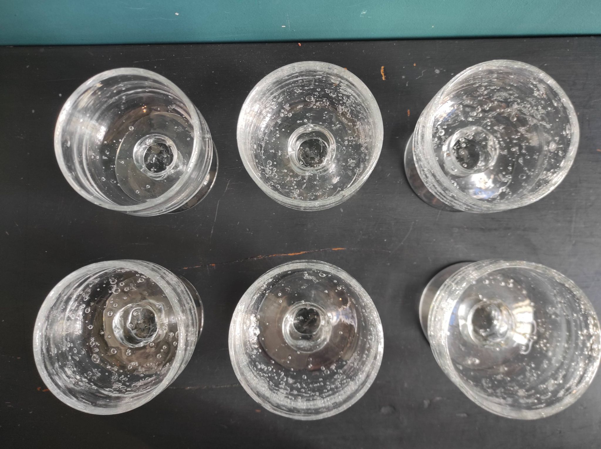 Vintage French set of 6 cups from Biot