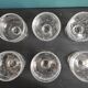 Vintage French set of 6 cups from Biot