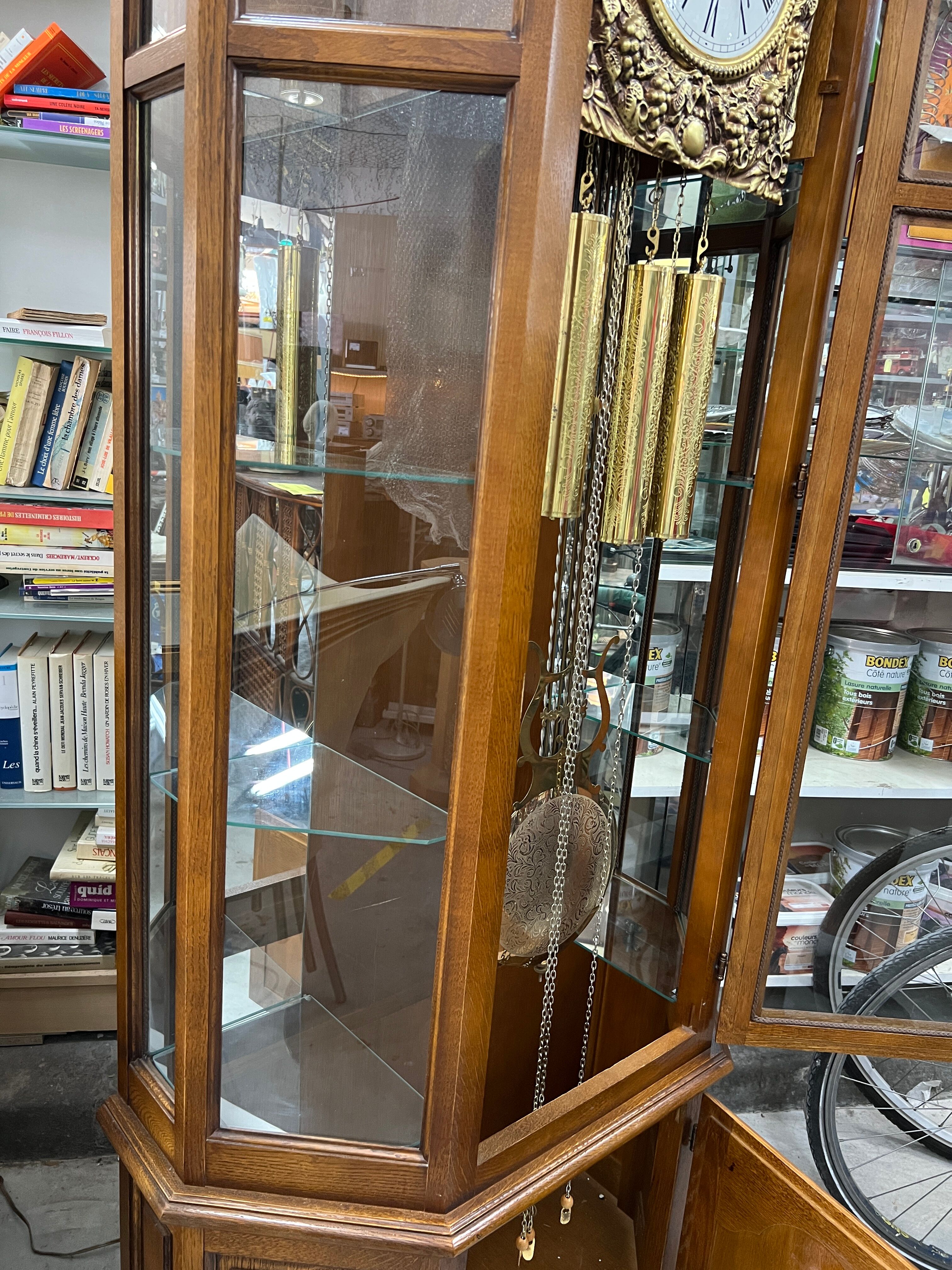 Artisanal Comtoise oak clock