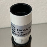 Lamp base, rocket shape, Deshoulières porcelain