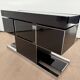 Willy Rizzo Dry Bar, Black Lacquer, Chrome, Leather, Italy circa 1970