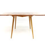 Mid century Ercol beech & elm drop leaf dining kitchen breakfast table