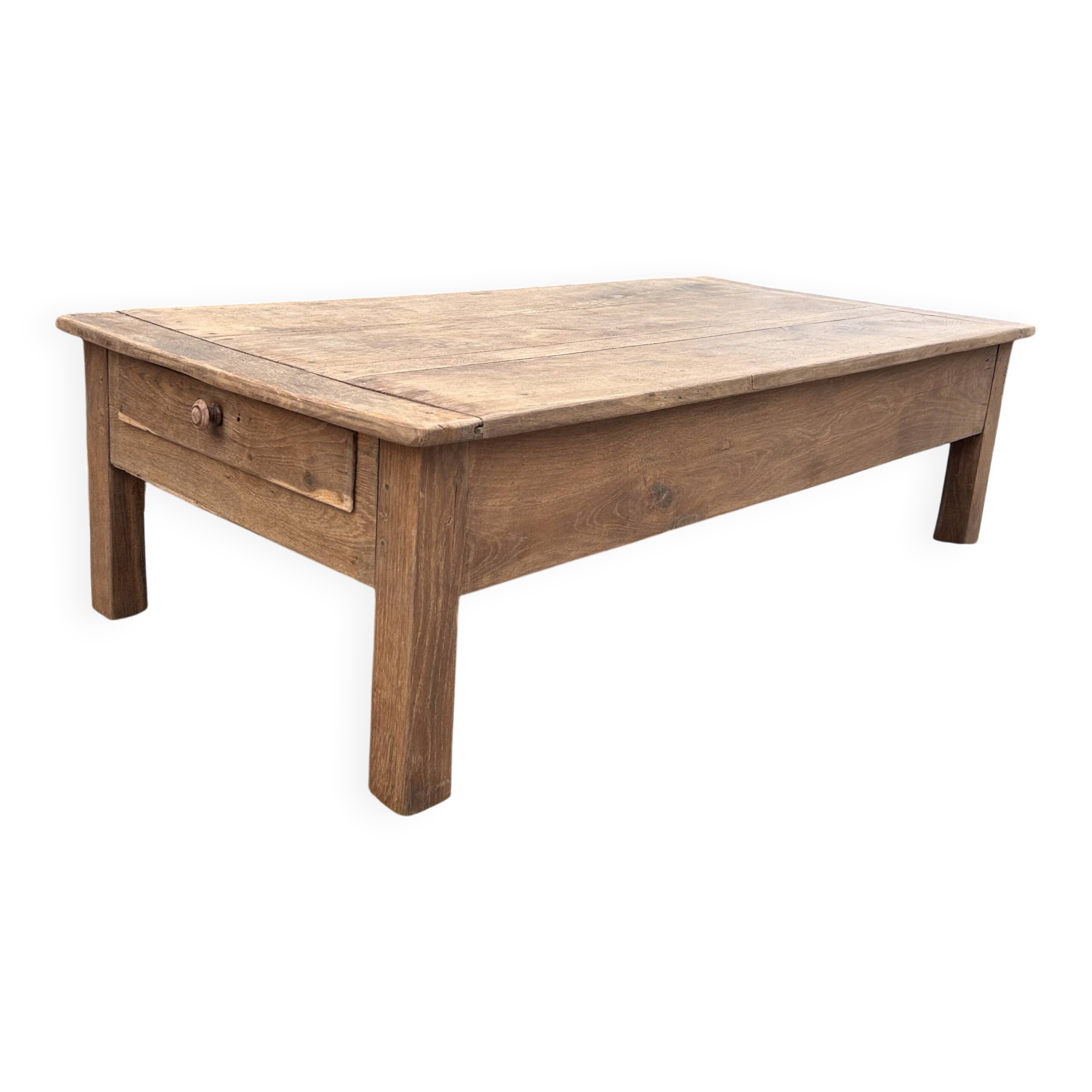 Table basse de ferme chêne massif