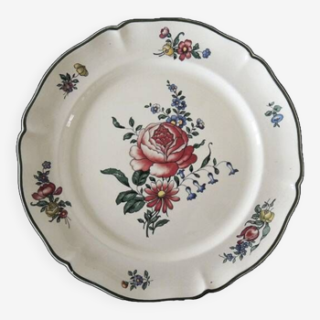 12 Anciennes Assiette Plates en Faïence Villeroy & Boch - 1562 - Rose