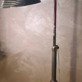 lampadaire 1940  rarestyle projecteur pieds sur roulettes  alu masif    180x110x70