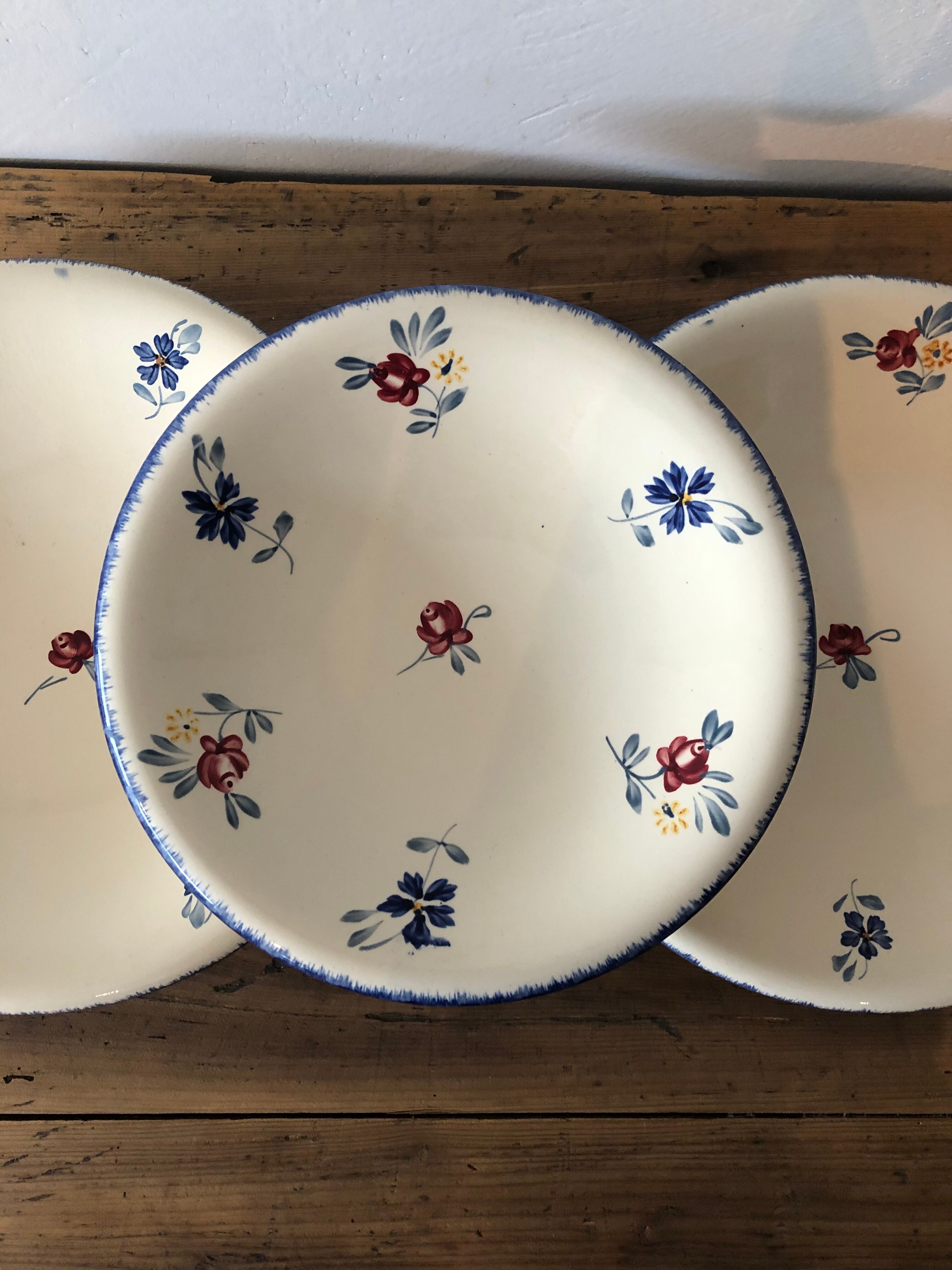 3-course vintage service, Digoin Sarreguemines