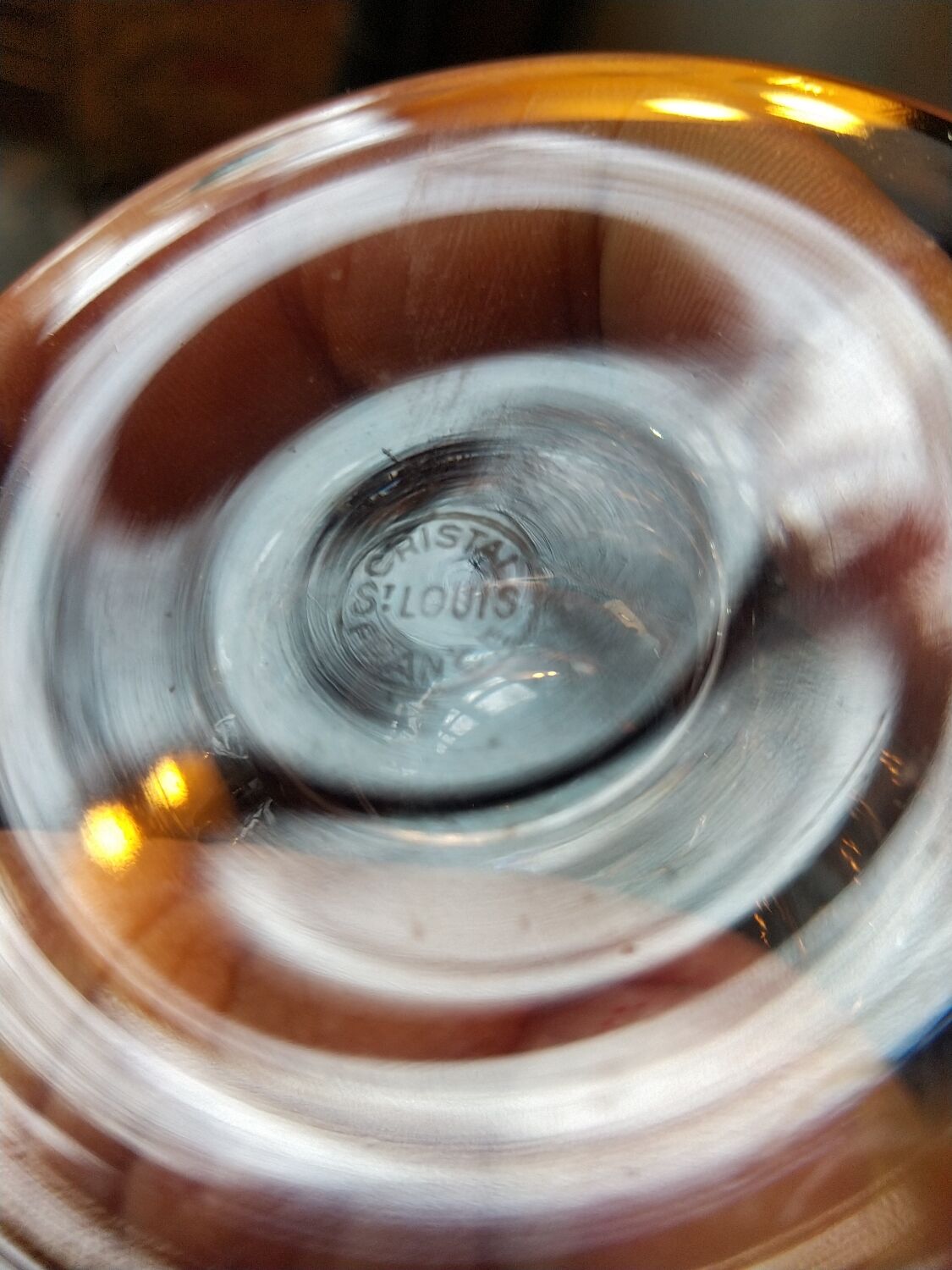 6 St Louis crystal glasses