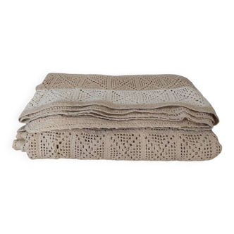 Couvre lit crochet