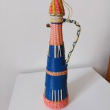 Vintage scoubidou bottle