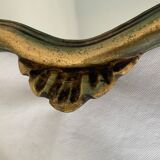 Old mirror in gilded wood 40 x 30 cm