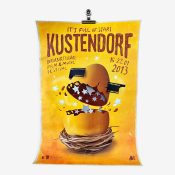 Affiche originale Kustendorf Independent Movie Festival de 2013