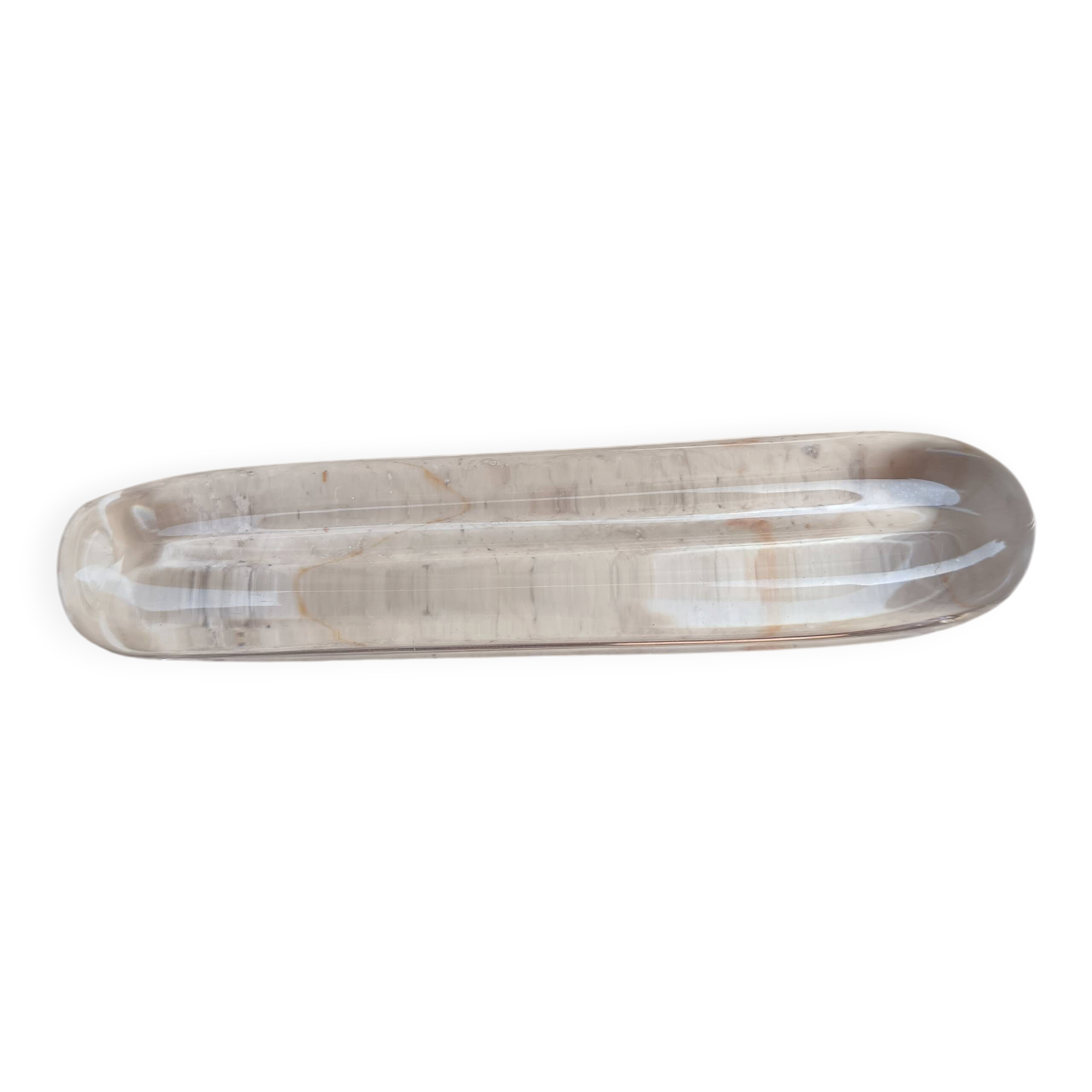 Set of 10 crystal knife rests by Daum.