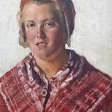 Vintage portrait of a woman by Sam Uhrdin | Sweden | 1920s