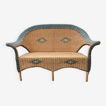 Rattan bench