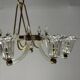 Venetian Murano Glass and Brass Chandelier Circa 1950
