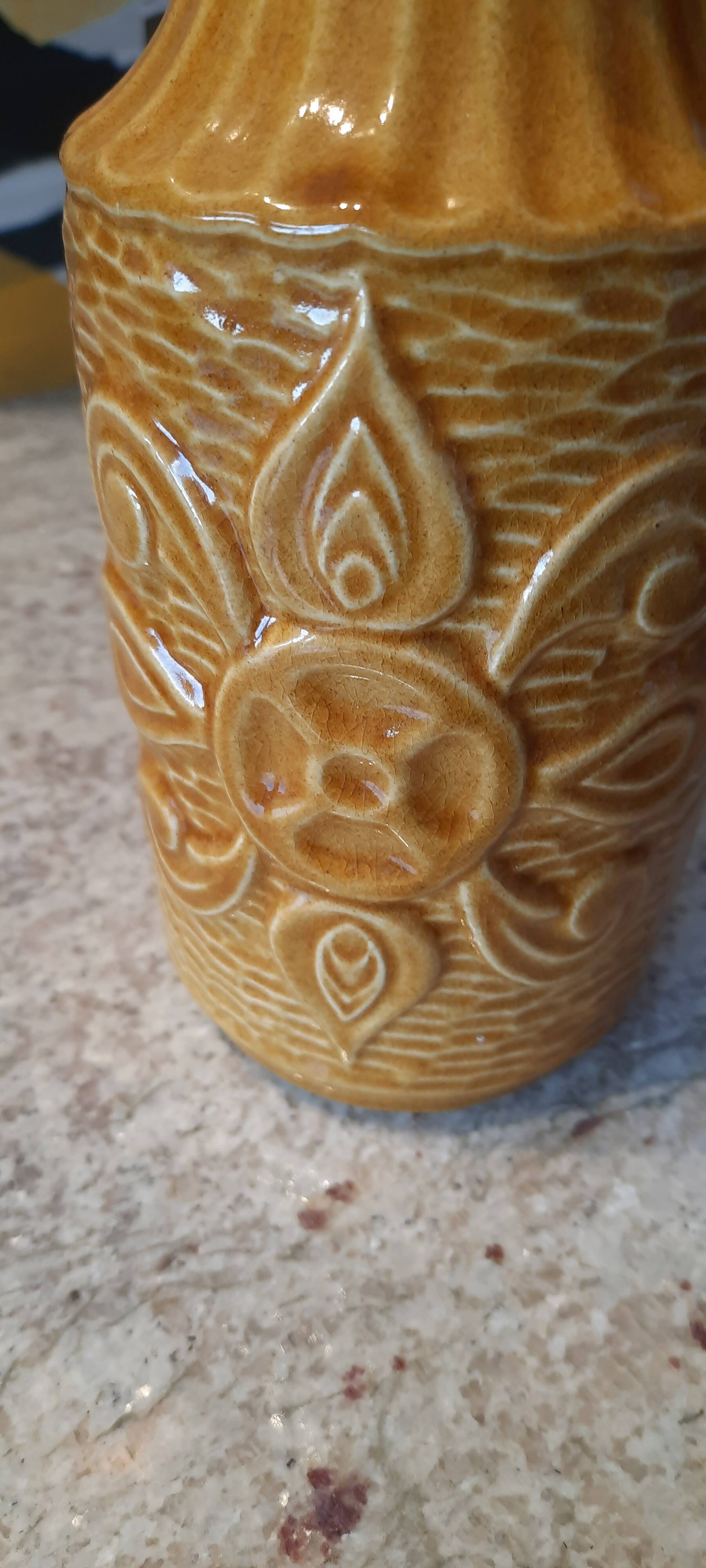 Numbered ceramic vase Germany Vintage