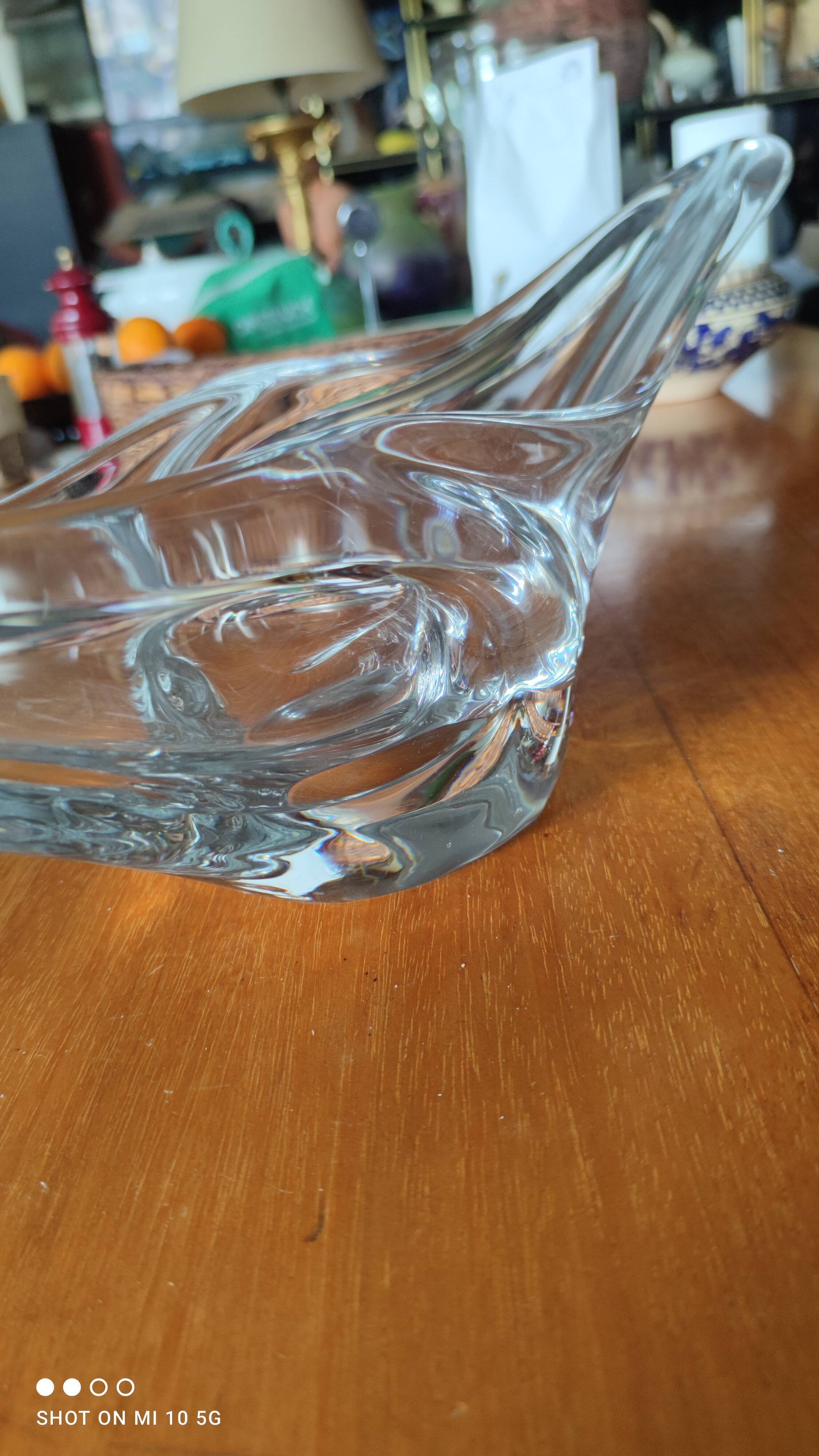 Crystal fruit bowl from Daum France