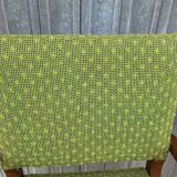 Paire de fauteuils bridge vintage 1950s pieds compas design