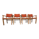 Set de 4 fauteuils casala 1970 vintage