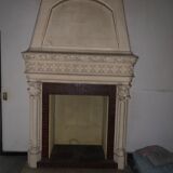 White clamart fireplace