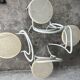 Vintage metal and plastic chairs, set of 4