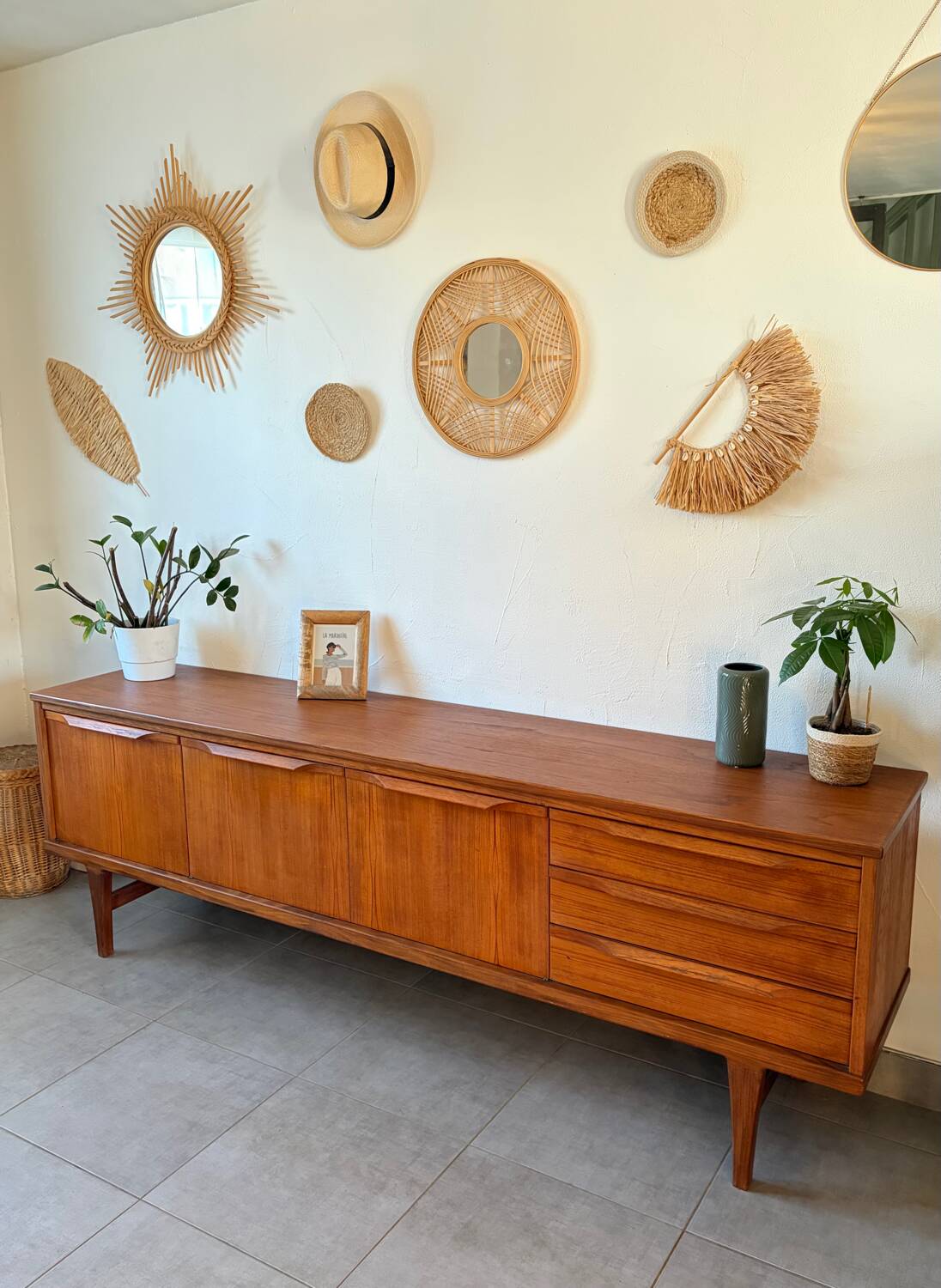 Vintage Scandinavian teak sideboard