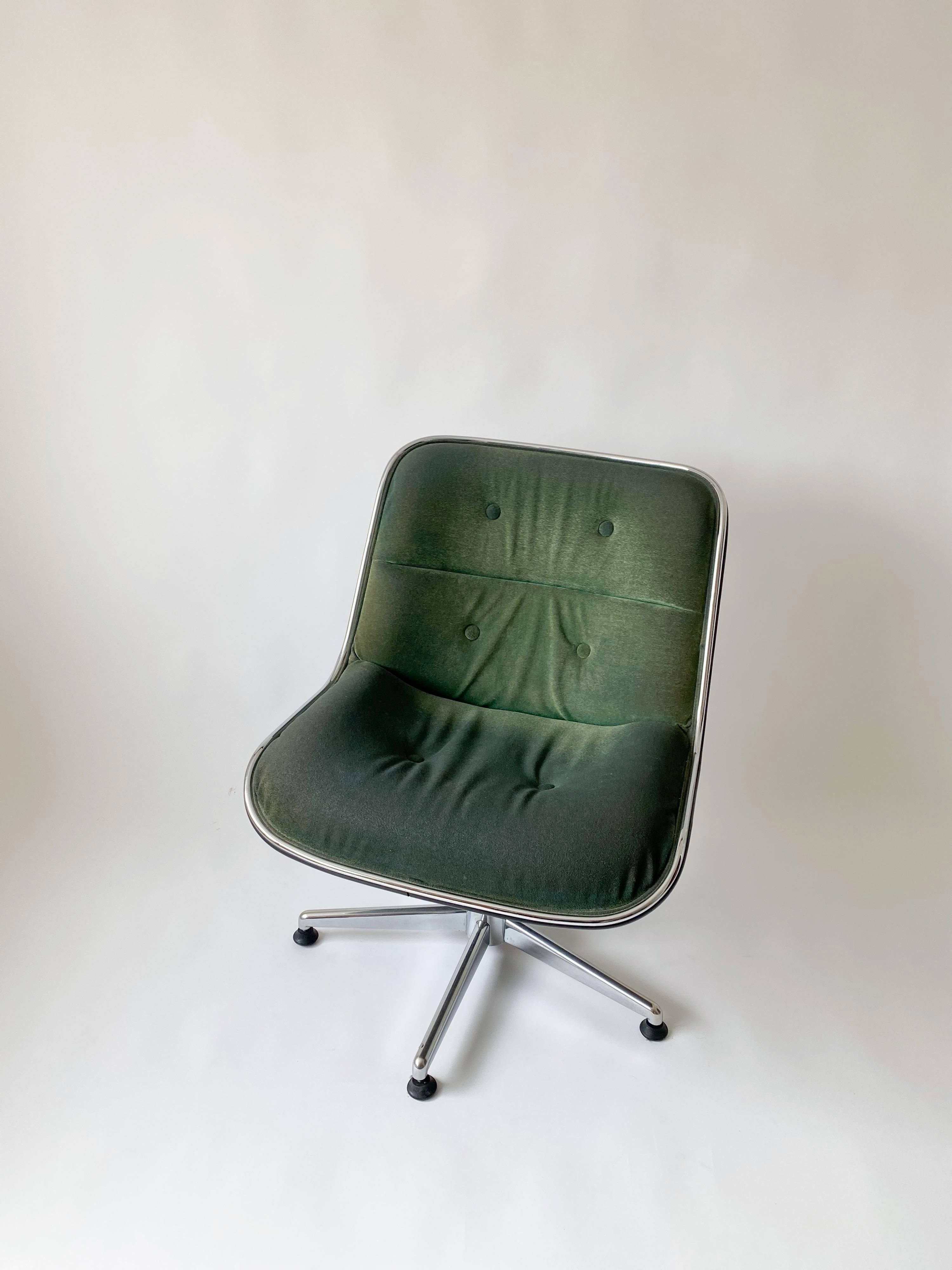 Chrome rotary chair