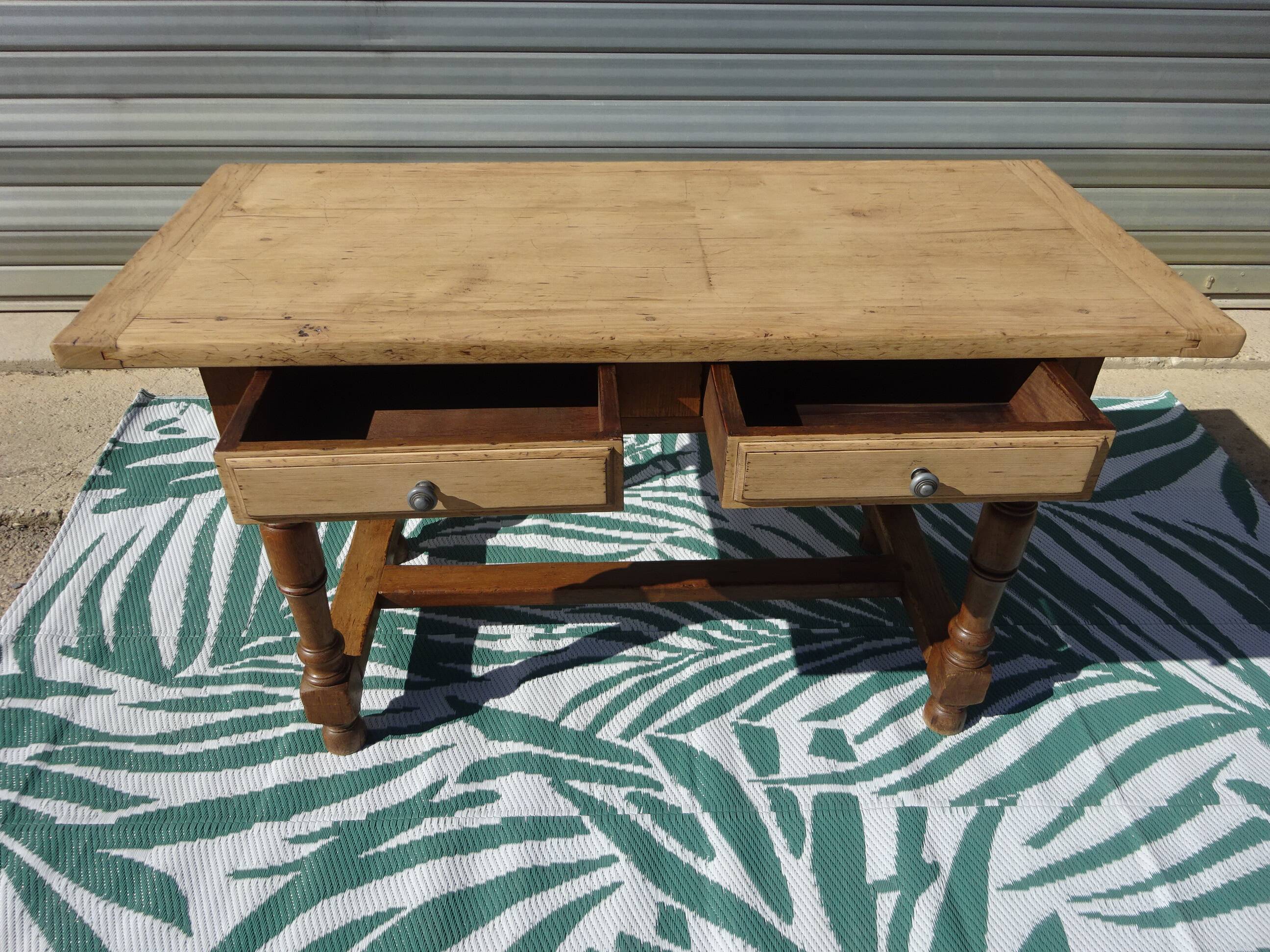 Rustic oak desk