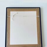 Framed lithograph raspberries